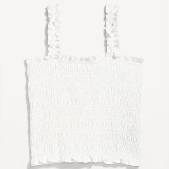 Old Navy Fitted Smocked Top NWT - Picture 2 of 10